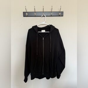 American Eagle Black Zip Up Hoodie